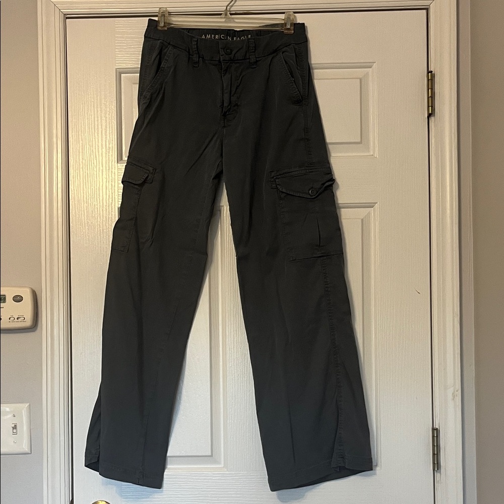 American Eagle Outfitters Men's Dark Gray Cargo Pants